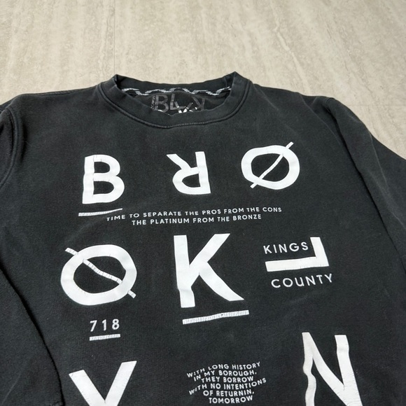 Brooklyn Crewneck Sweatshirt Graphic Design by BLVK is the new Black - Picture 4 of 8